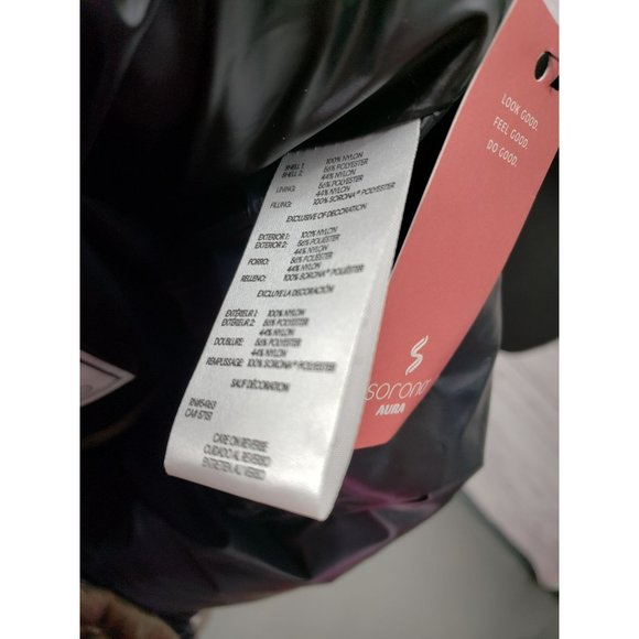 Calvin Klein Sorona Mura Superwet 400T Taupe Beige Insulated Puffer Jacket Size - Picture 5 of 13